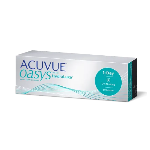 Контактные линзы ACUVUE® OASYS 1-DAY with HydraLuxe®: вид слева