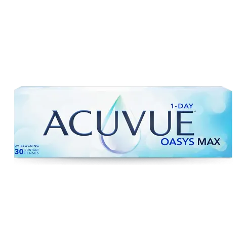 Контактные линзы ACUVUE® OASYS MAX 1-Day: вид прямо