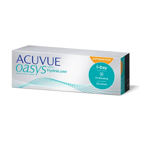ACUVUE® OASYS with HydraLuxe® for ASTIGMATISM