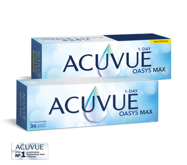 Семейство контактных линз ACUVUE® OASYS MAX