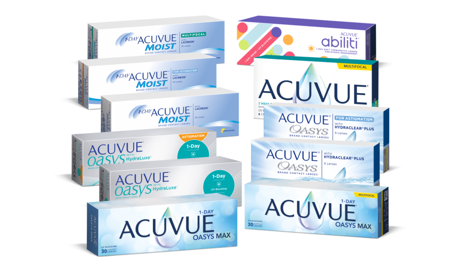 Упаковки контактных линз ACUVUE®