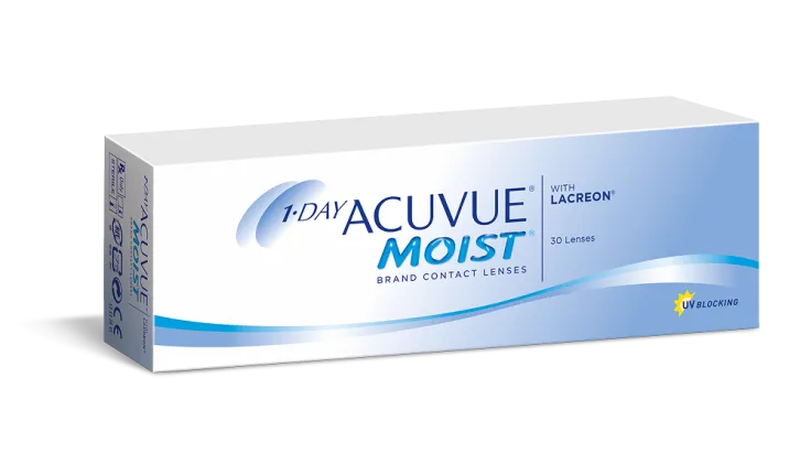 Упаковка контактных линз 1-DAY ACUVUE MOIST with LACREON