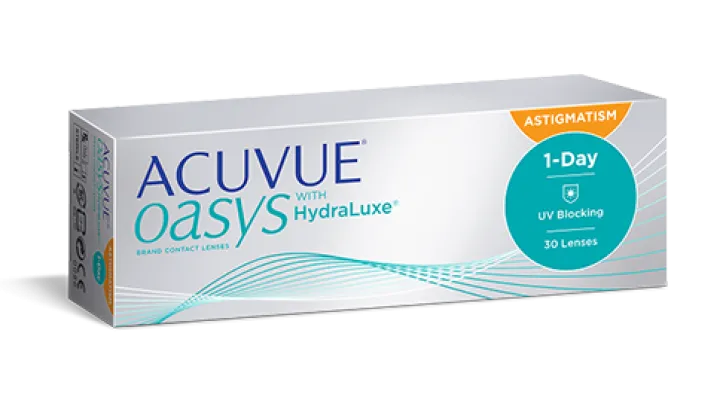 ACUVUE® OASYS with HydraLuxe® for ASTIGMATISM